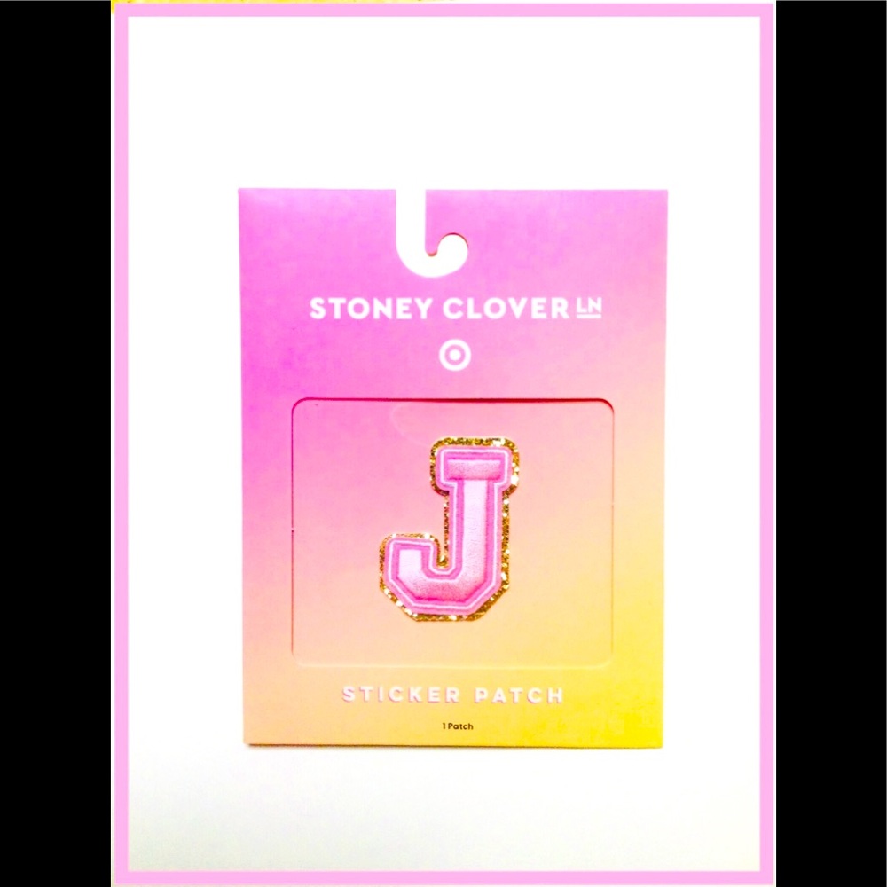 STONEY CLOVER LANE x TARGET LETTER STICKER PATCH J